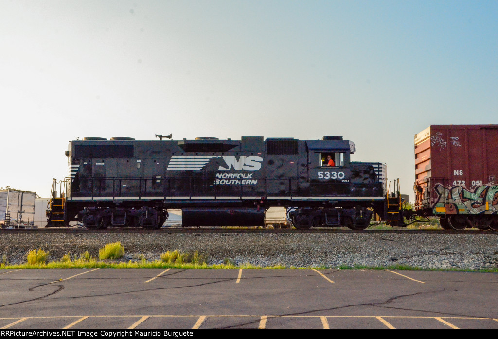 NS GP38-2 Locomotive in the yard